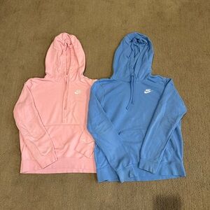 Nike Pink & Blue Hoodies, size S